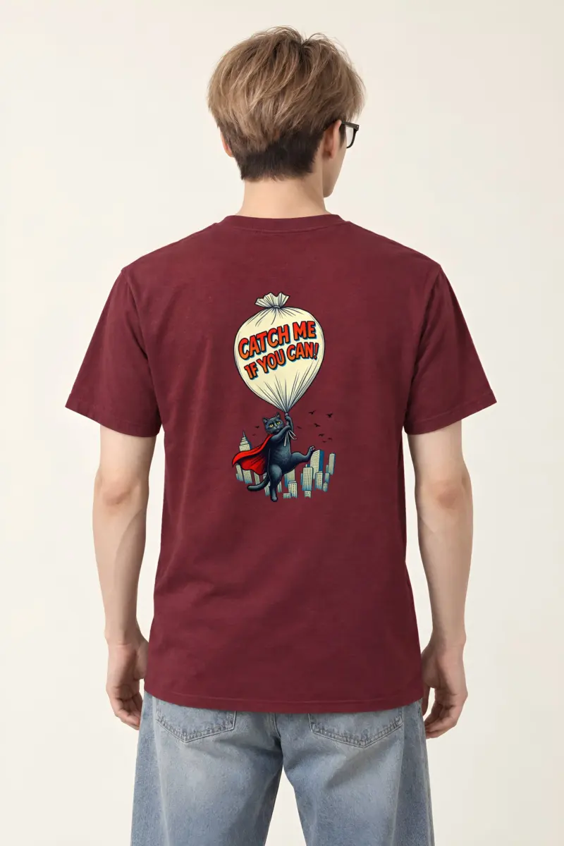 "Catch Me If You Can" Heavyweight Unisex Crewneck T-shirt