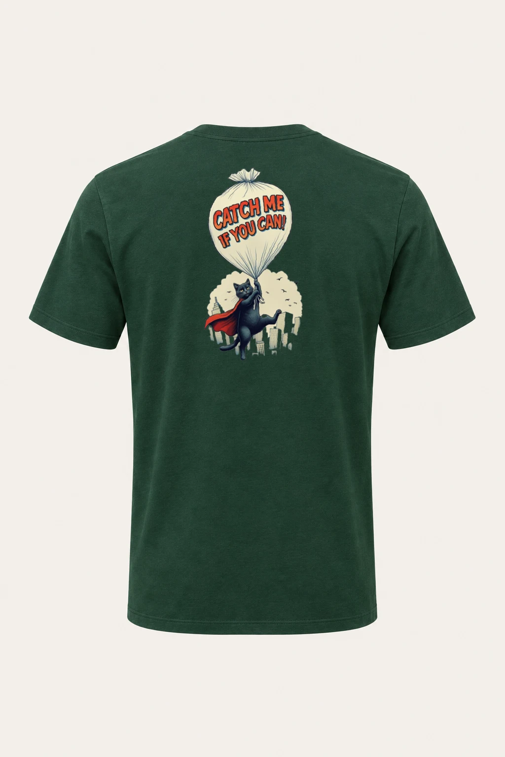 "Catch Me If You Can" Heavyweight Unisex Crewneck T-shirt | Gildan 5000