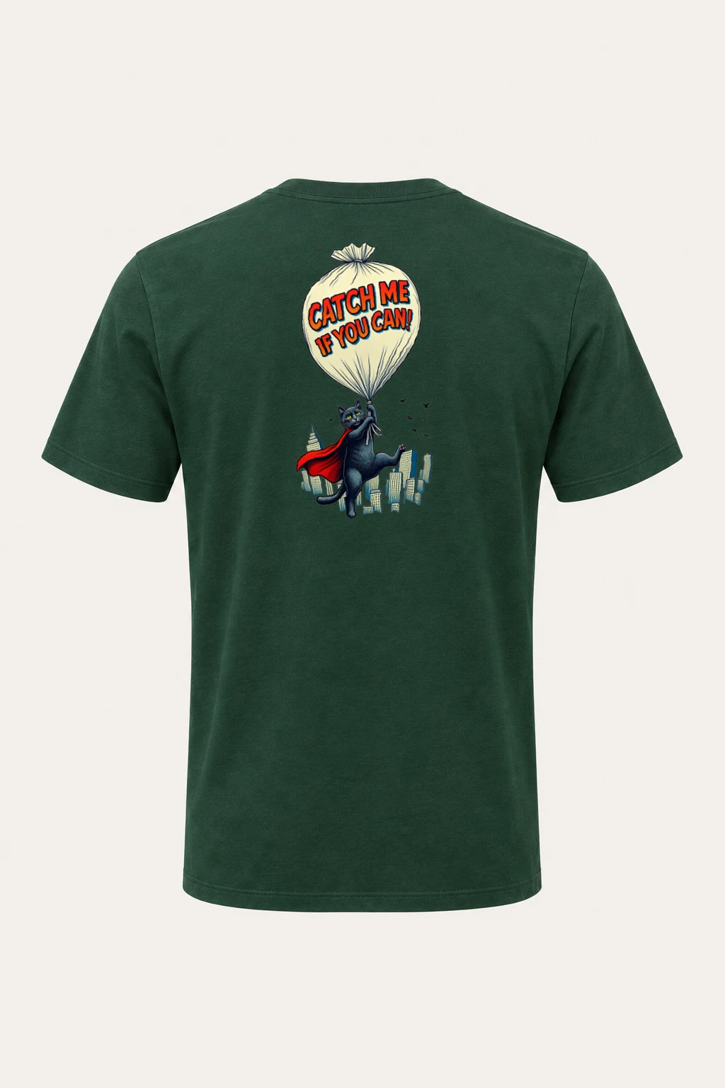 "Catch Me If You Can" Heavyweight Unisex Crewneck T-shirt | Gildan 5000