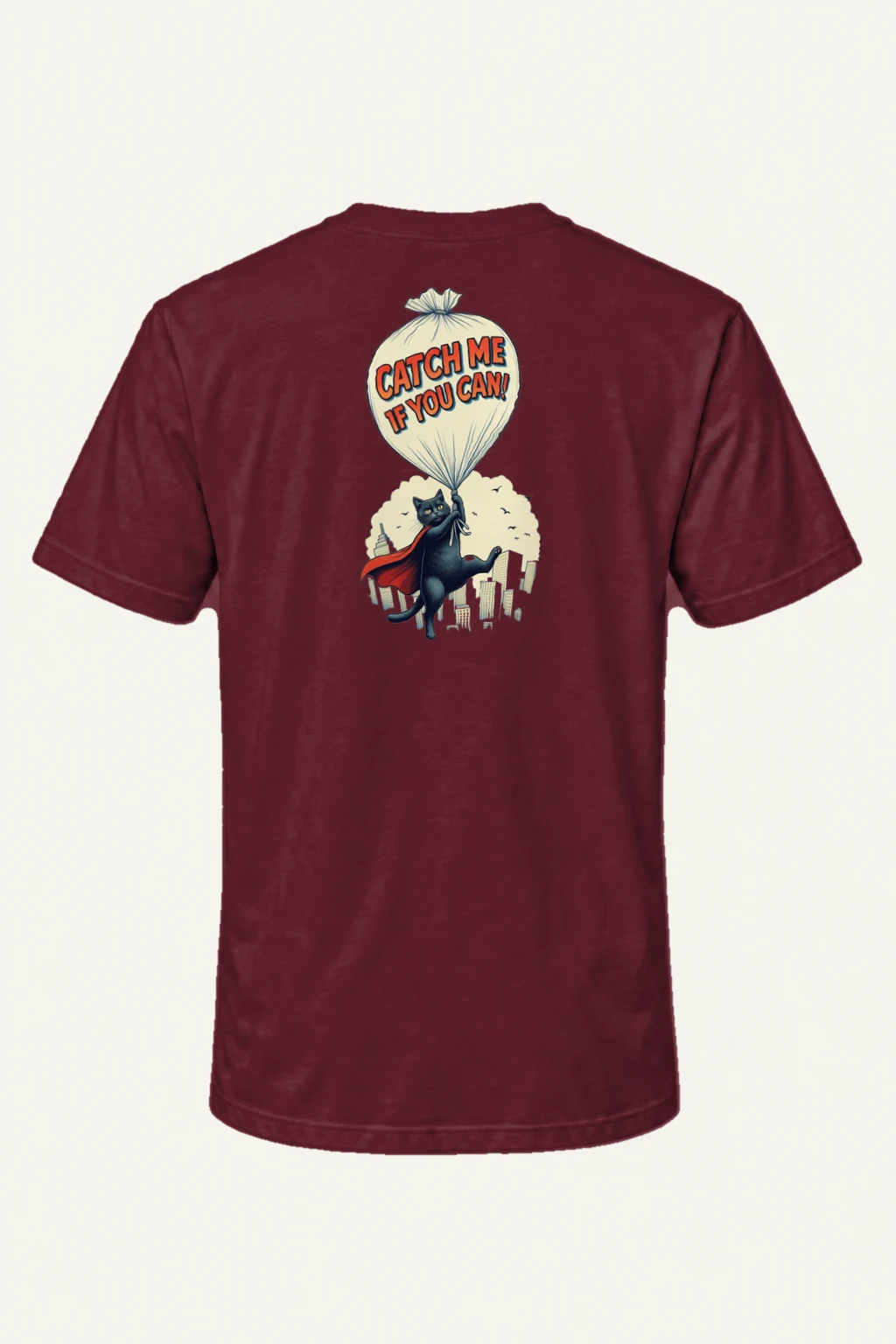 "Catch Me If You Can" Heavyweight Unisex Crewneck T-shirt | Gildan 5000