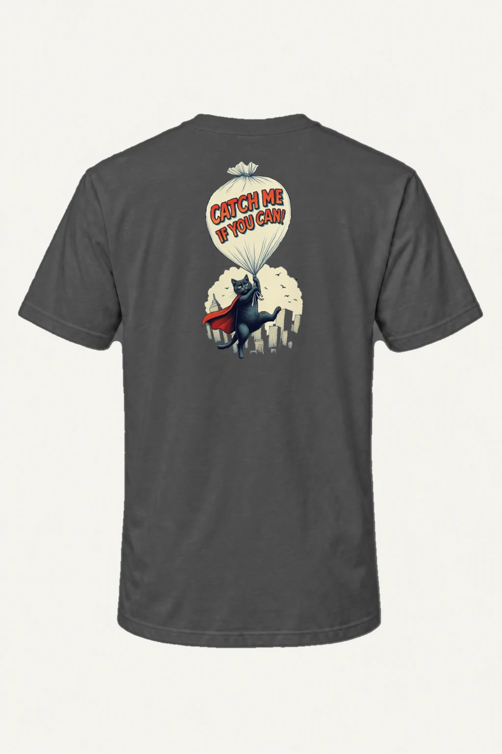 "Catch Me If You Can" Heavyweight Unisex Crewneck T-shirt | Gildan 5000