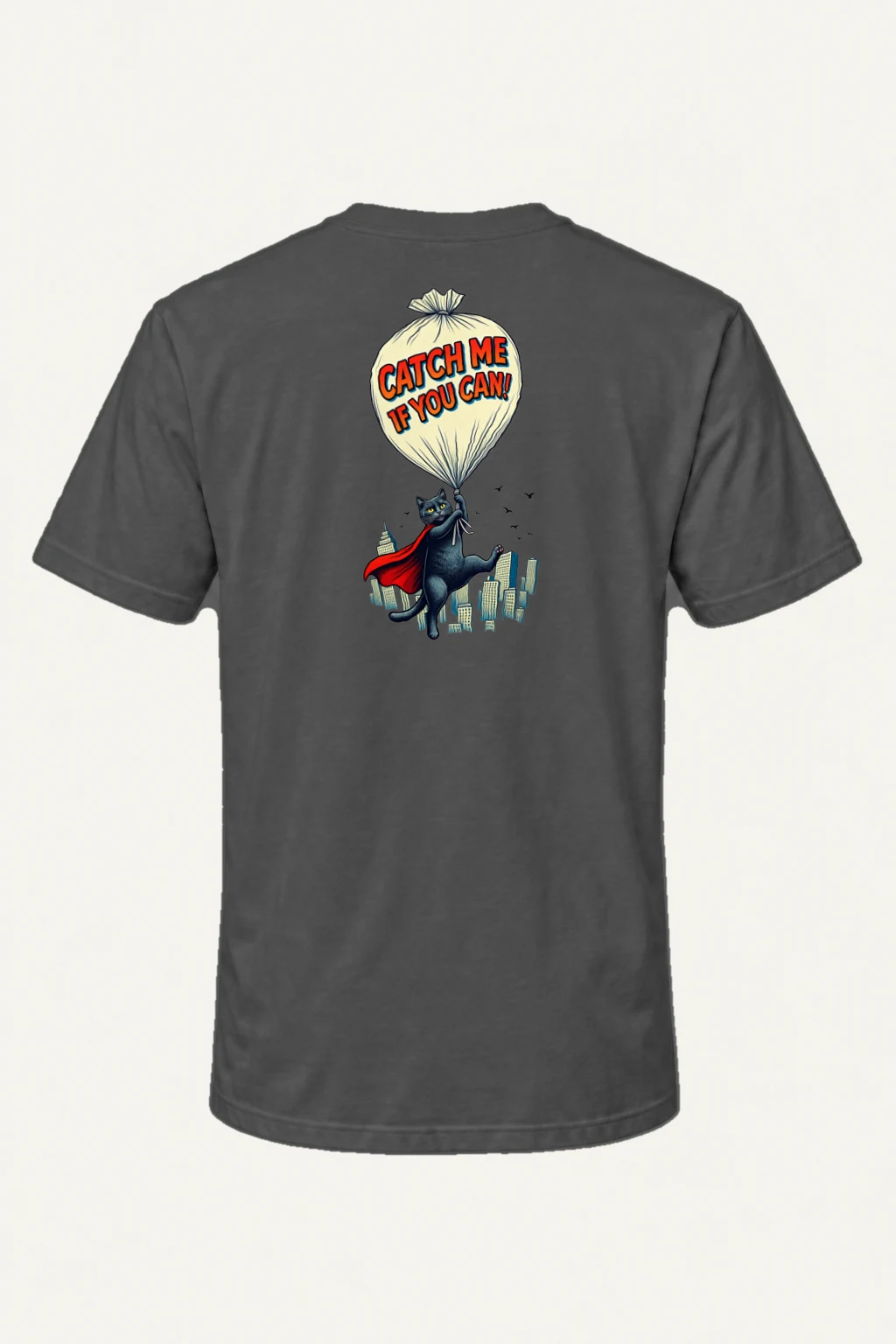 "Catch Me If You Can" Heavyweight Unisex Crewneck T-shirt | Gildan 5000