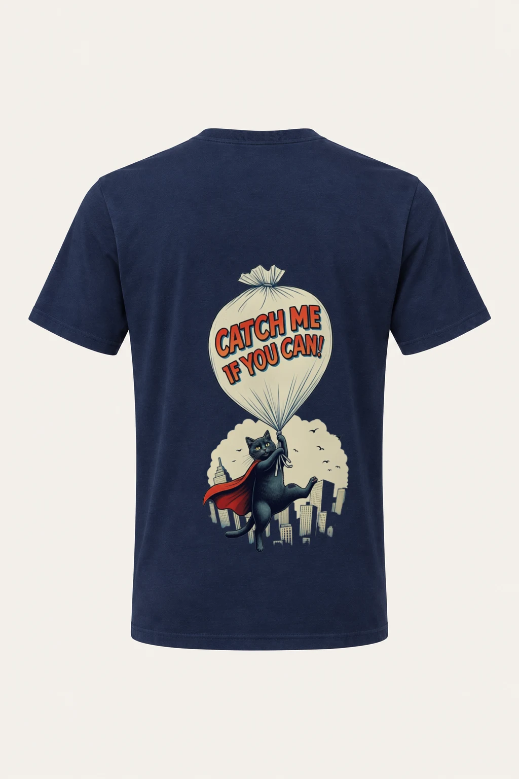 "Catch Me If You Can" Heavyweight Unisex Crewneck T-shirt | Gildan 5000