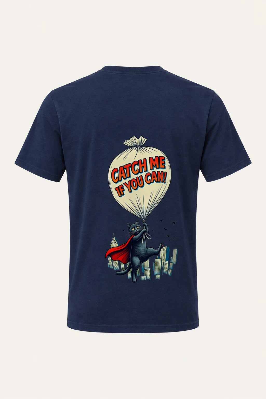 "Catch Me If You Can" Heavyweight Unisex Crewneck T-shirt | Gildan 5000