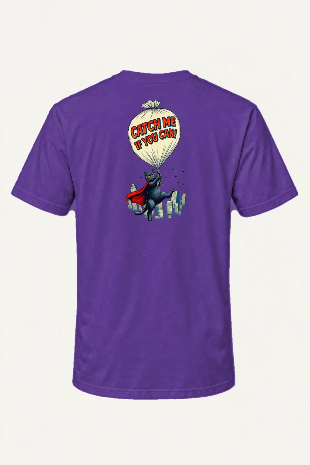 "Catch Me If You Can" Heavyweight Unisex Crewneck T-shirt | Gildan 5000