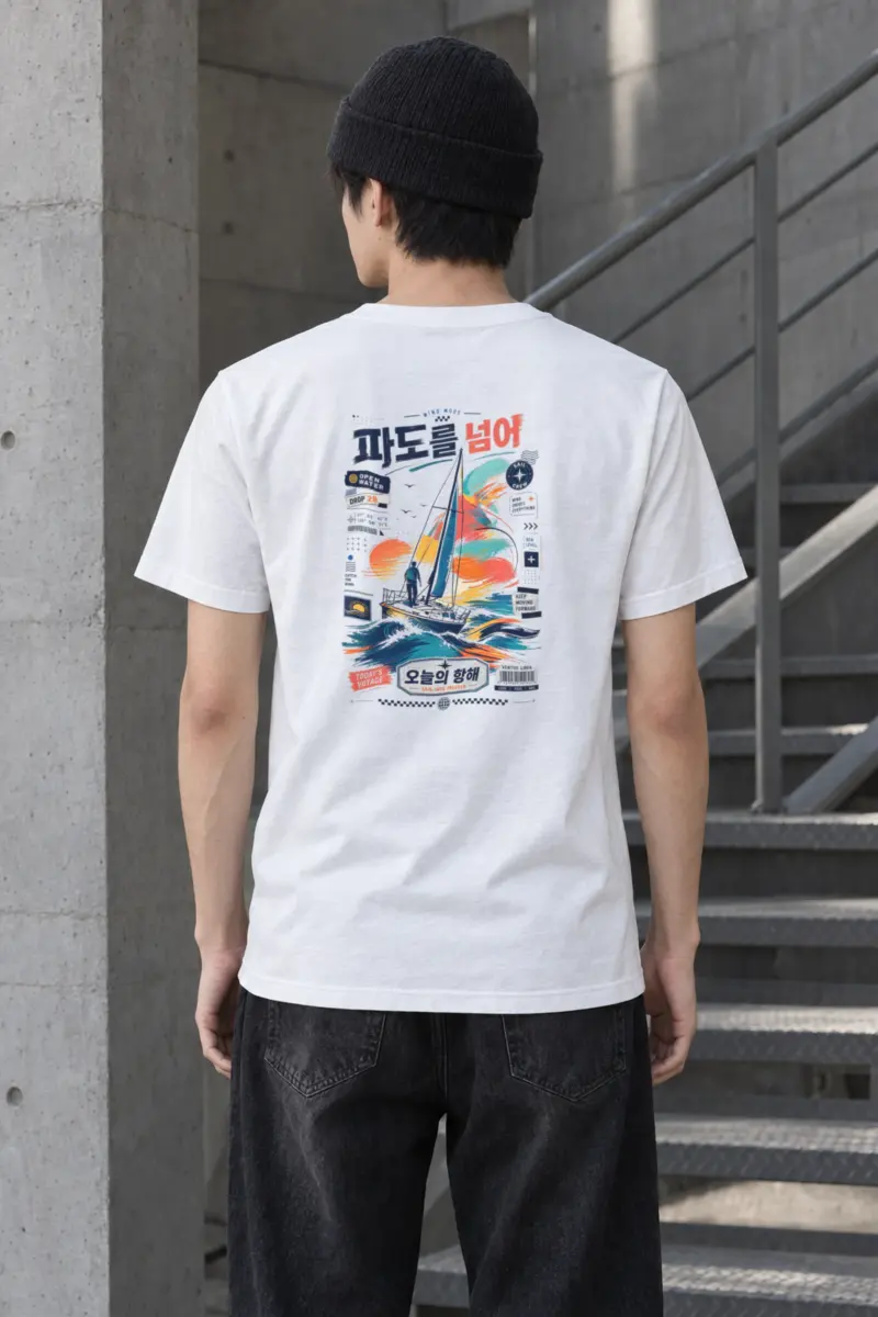 "Catch The Wind" Heavyweight Unisex Crewneck T-shirt