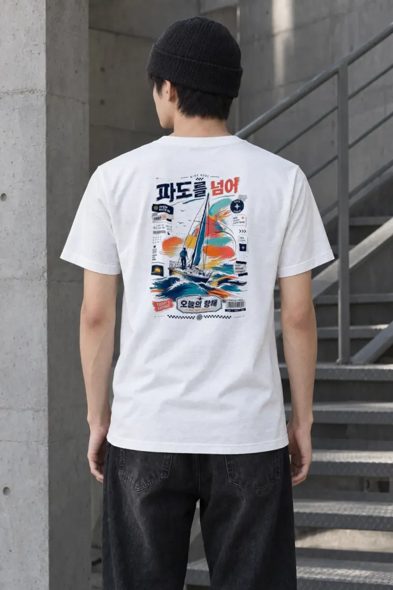 "Catch The Wind" Heavyweight Unisex Crewneck T-shirt