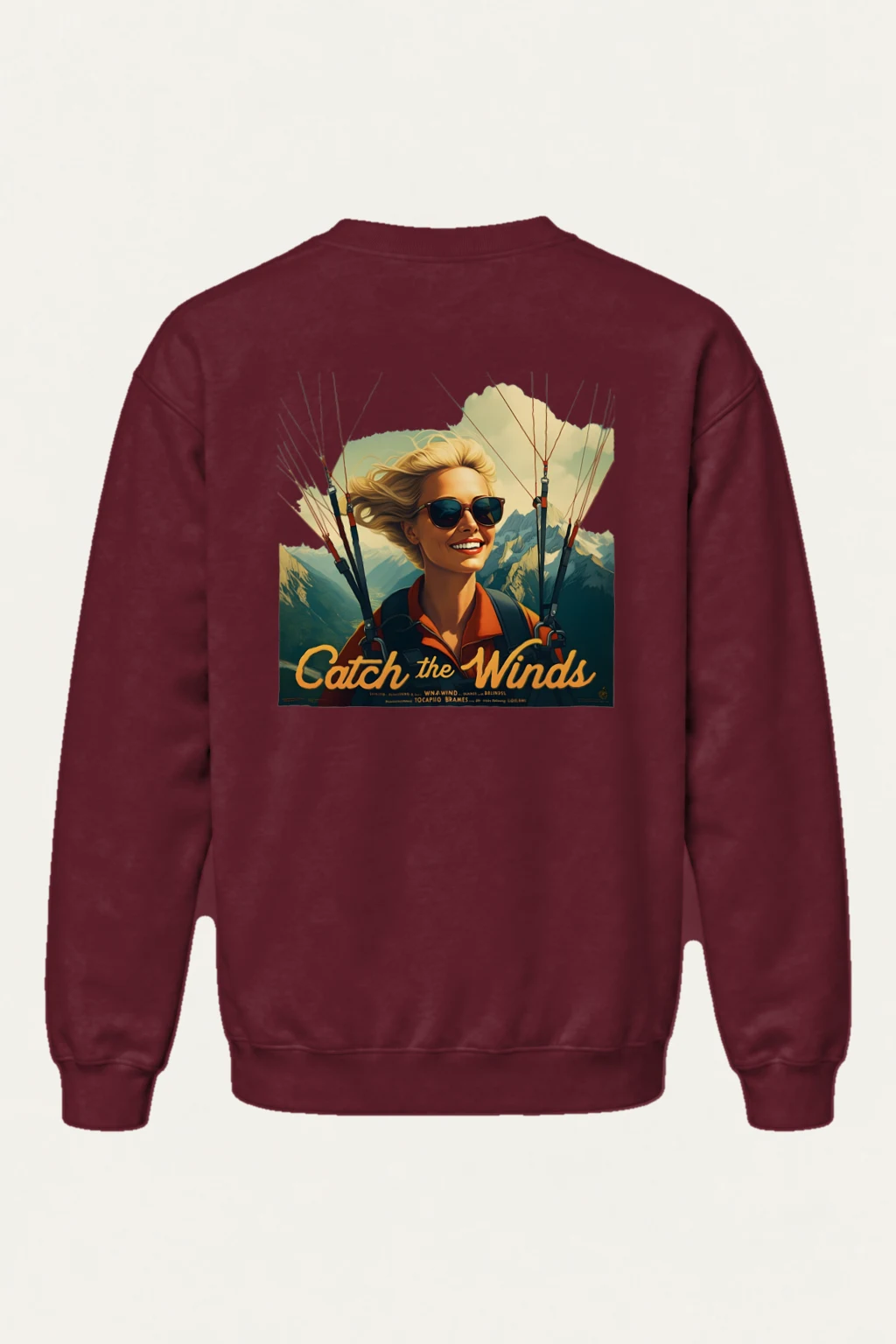 "Catch The Winds" Heavy Blend Unisex Crewneck Sweatshirt | Gildan 18000