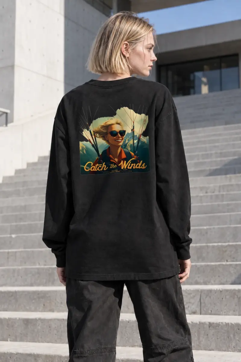 "Catch The Winds" Unisex Longsleeve T-shirt | Gildan 2400