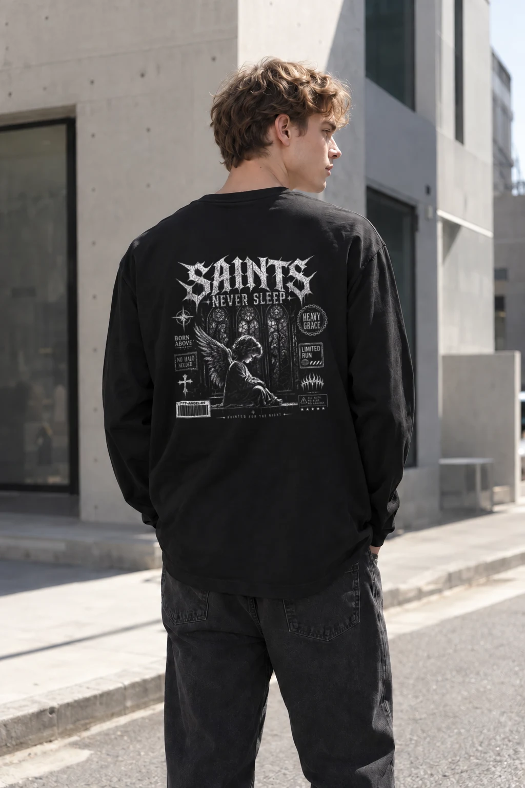 "Cathedral Gargoyle" Unisex Longsleeve T-shirt | Gildan 2400