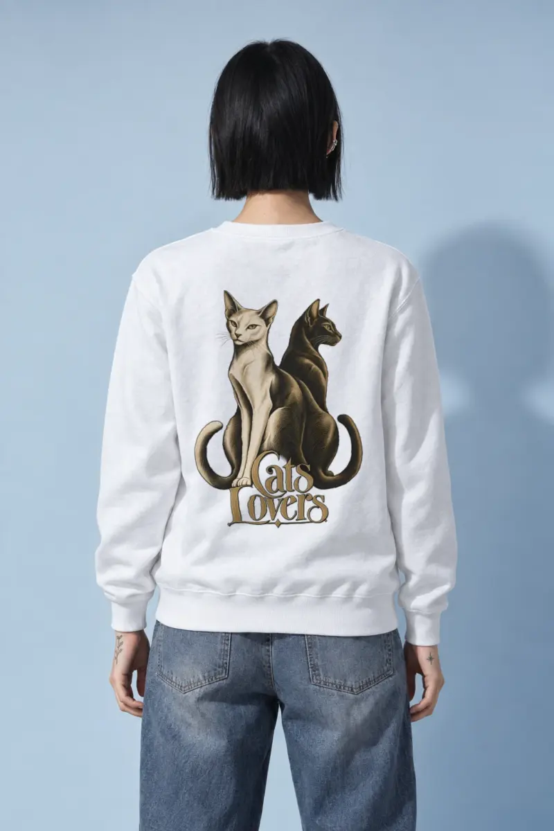 "Cats Lovers" Heavy Blend Unisex Crewneck Sweatshirt