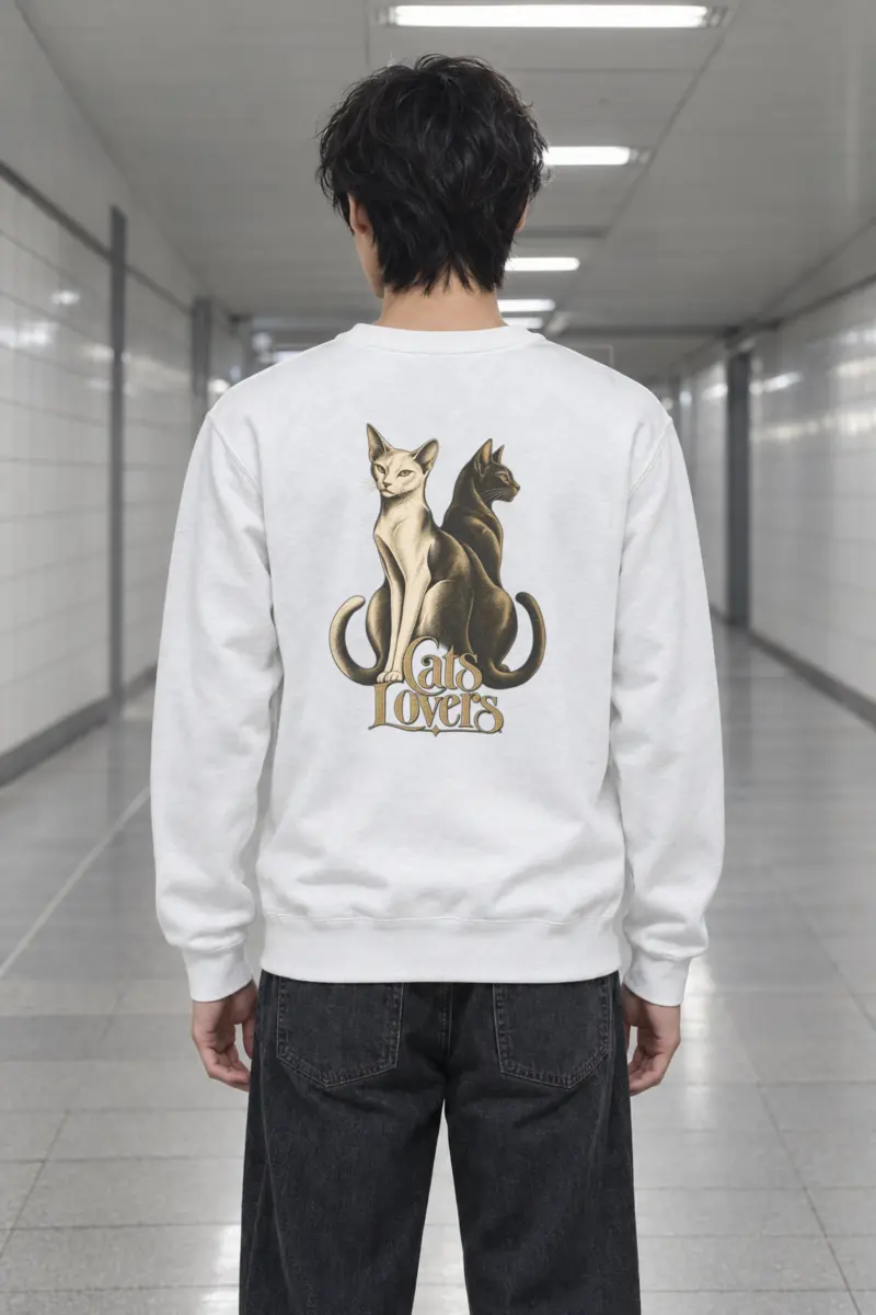 "Cats Lovers" Heavy Blend Unisex Crewneck Sweatshirt