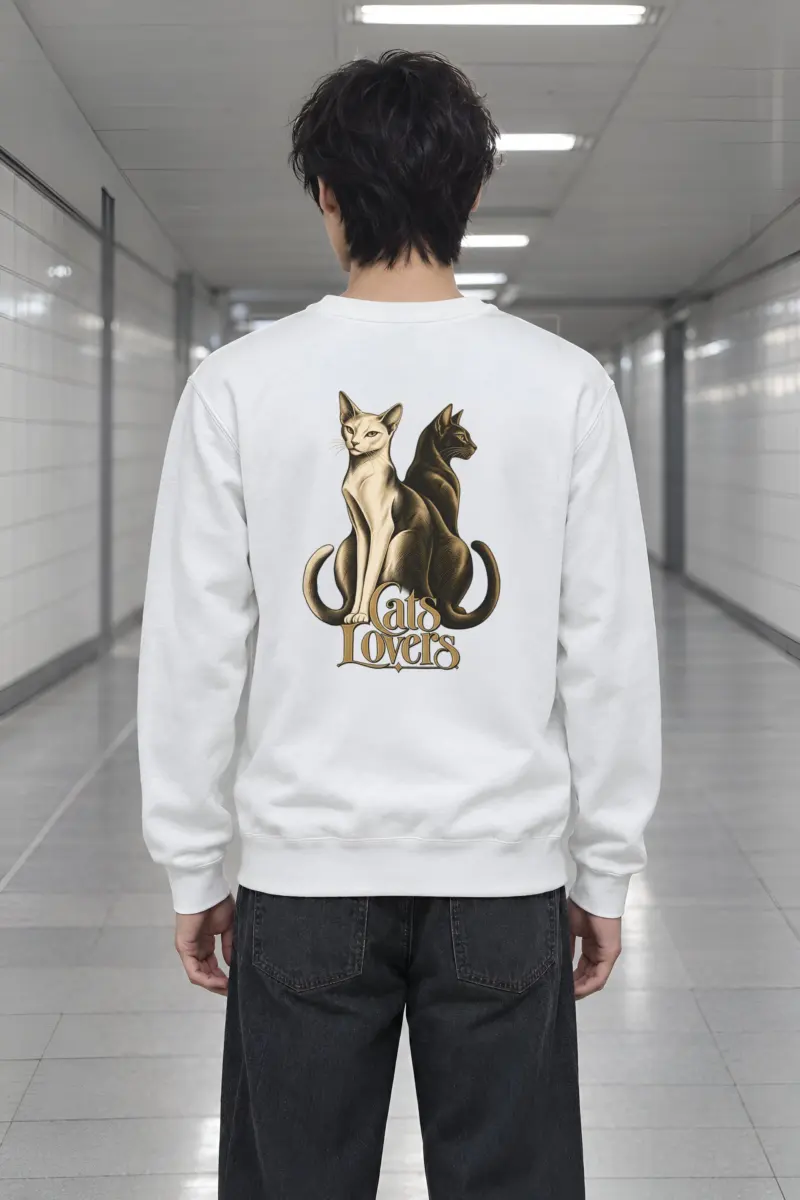"Cats Lovers" Heavy Blend Unisex Crewneck Sweatshirt