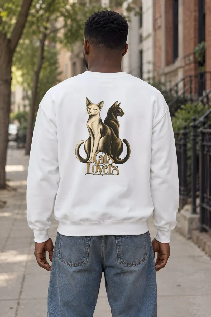 "Cats Lovers" Heavy Blend Unisex Crewneck Sweatshirt