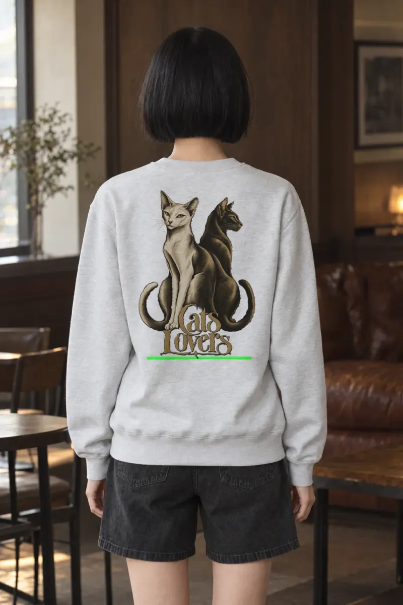 "Cats Lovers" Heavy Blend Unisex Crewneck Sweatshirt | Gildan 18000
