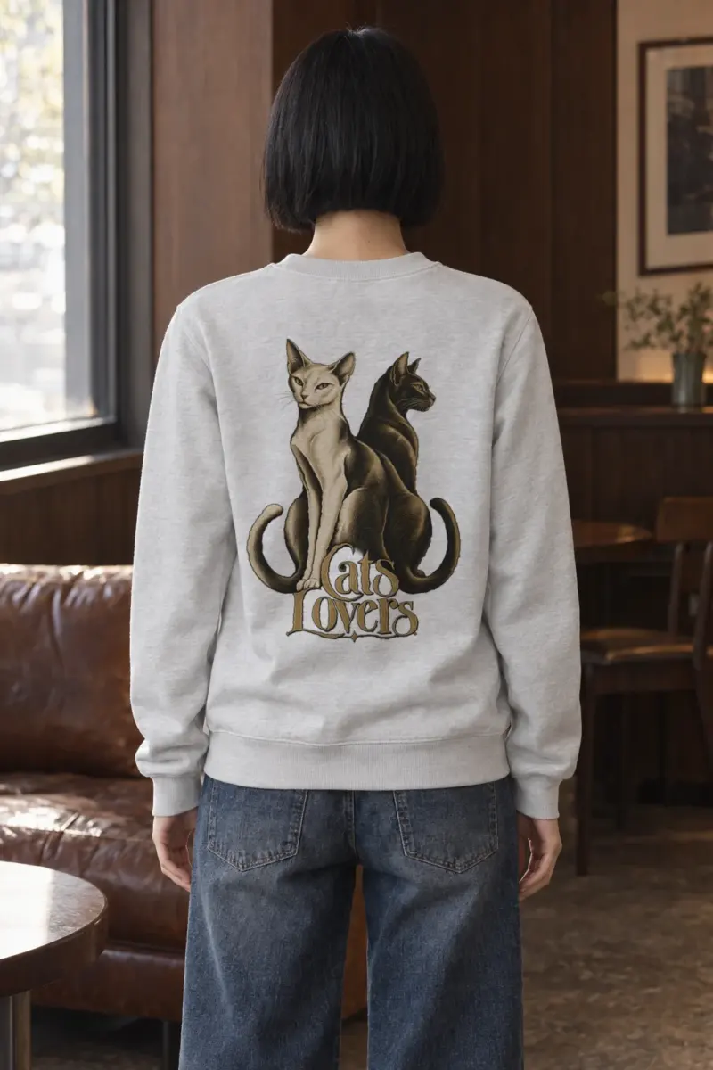 "Cats Lovers" Heavy Blend Unisex Crewneck Sweatshirt