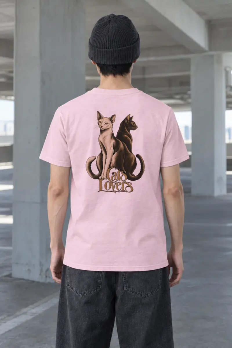 "Cats Lovers" Heavyweight Unisex Crewneck T-shirt