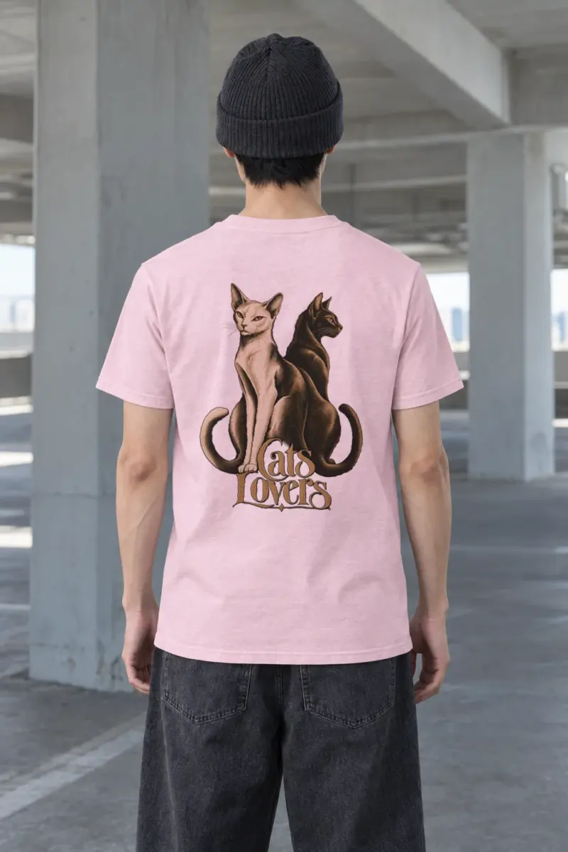 "Cats Lovers" Heavyweight Unisex Crewneck T-shirt