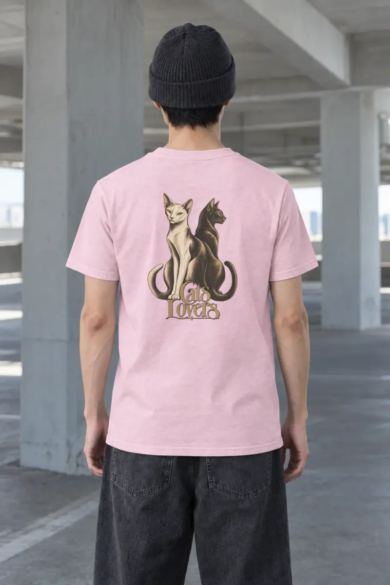 "Cats Lovers" Heavyweight Unisex Crewneck T-shirt