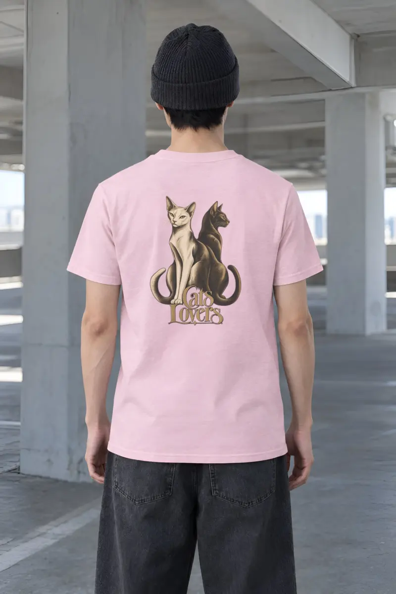 "Cats Lovers" Heavyweight Unisex Crewneck T-shirt