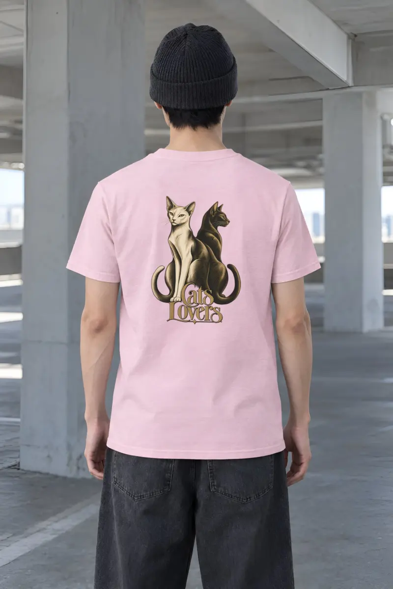 "Cats Lovers" Heavyweight Unisex Crewneck T-shirt