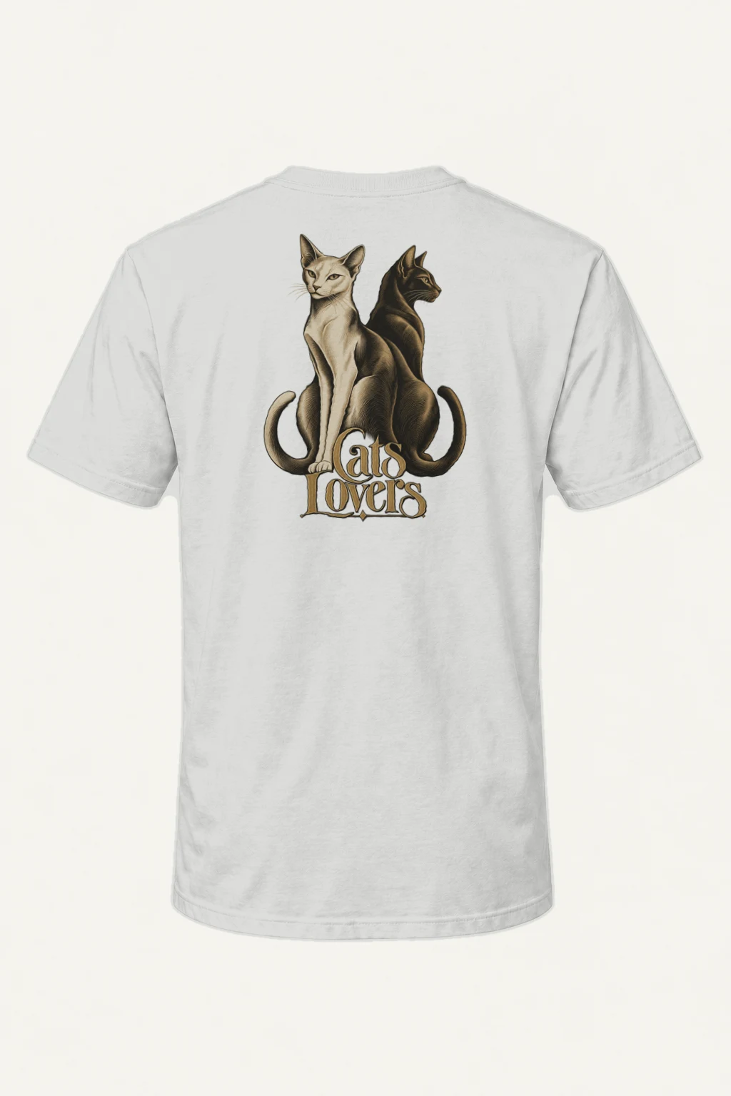 "Cats Lovers" Heavyweight Unisex Crewneck T-shirt | Gildan 5000