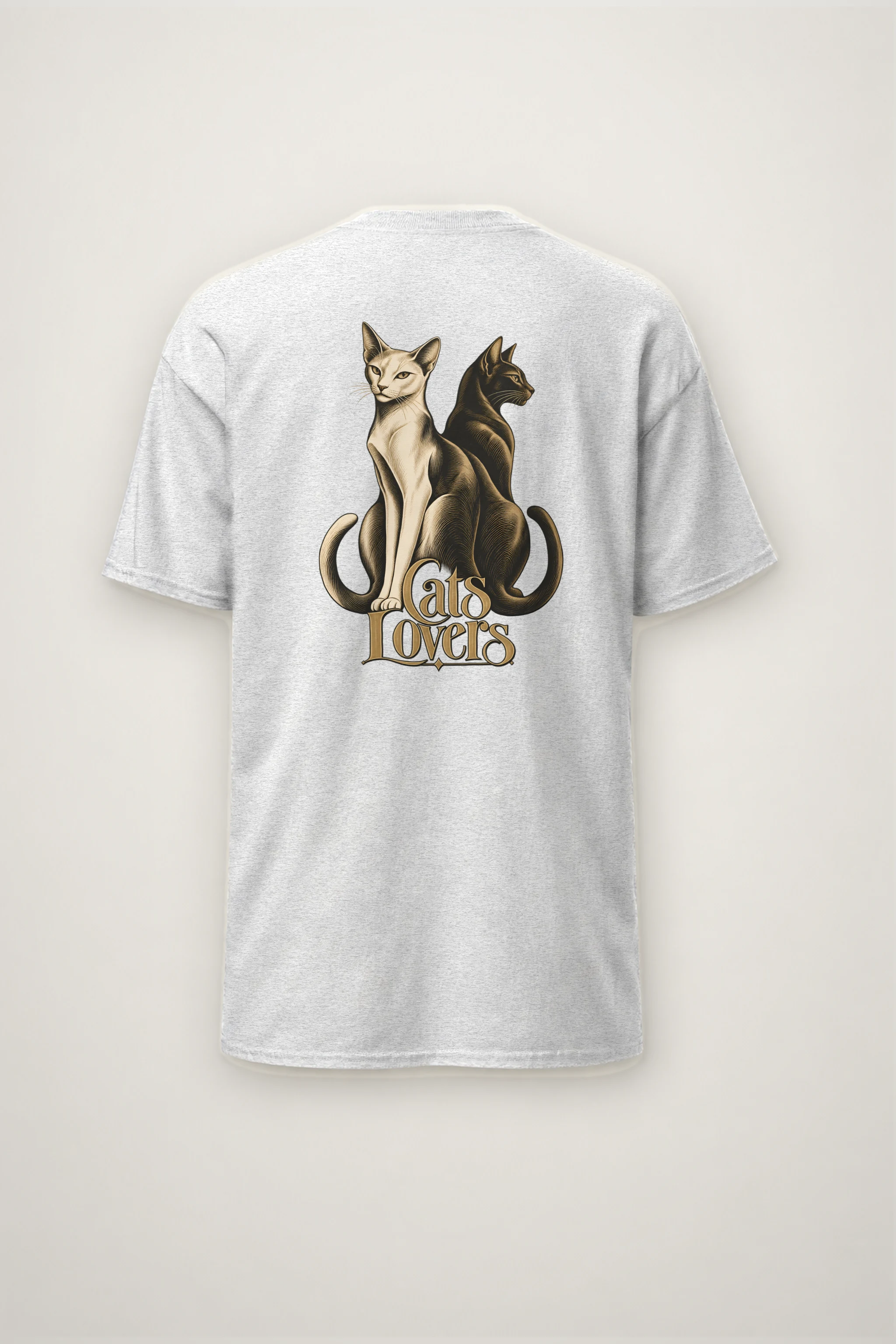 "Cats Lovers" Heavyweight Unisex Crewneck T-shirt