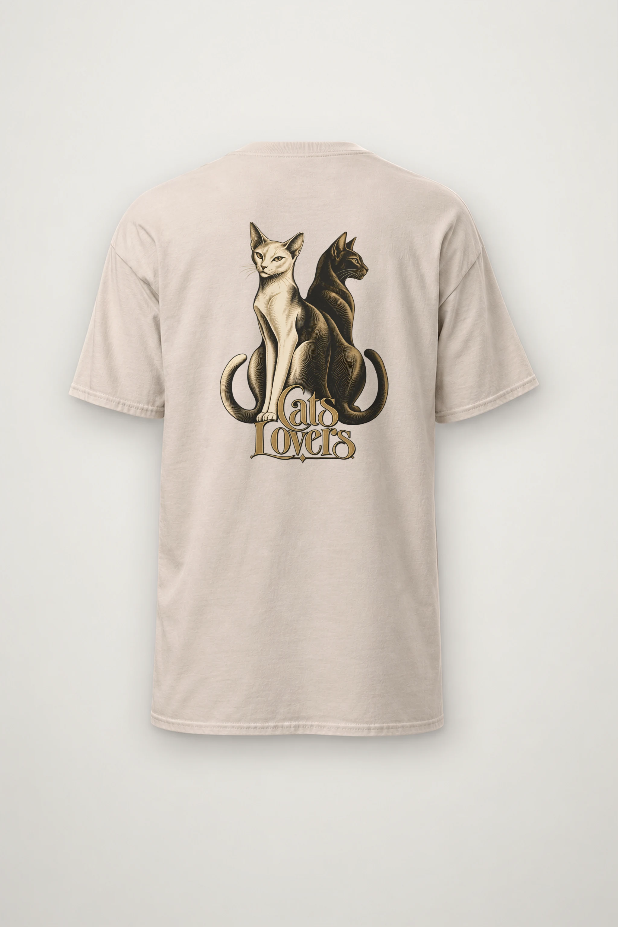 "Cats Lovers" Heavyweight Unisex Crewneck T-shirt