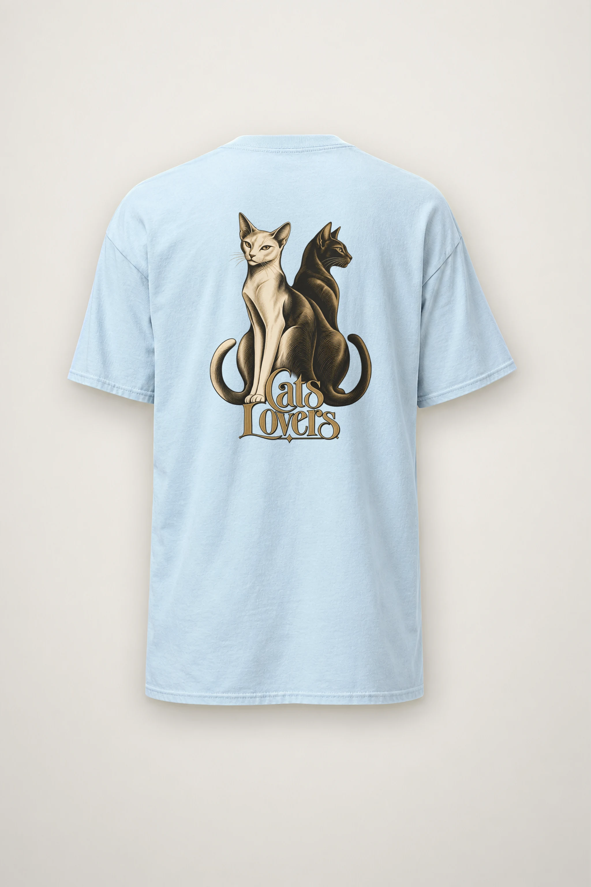"Cats Lovers" Heavyweight Unisex Crewneck T-shirt