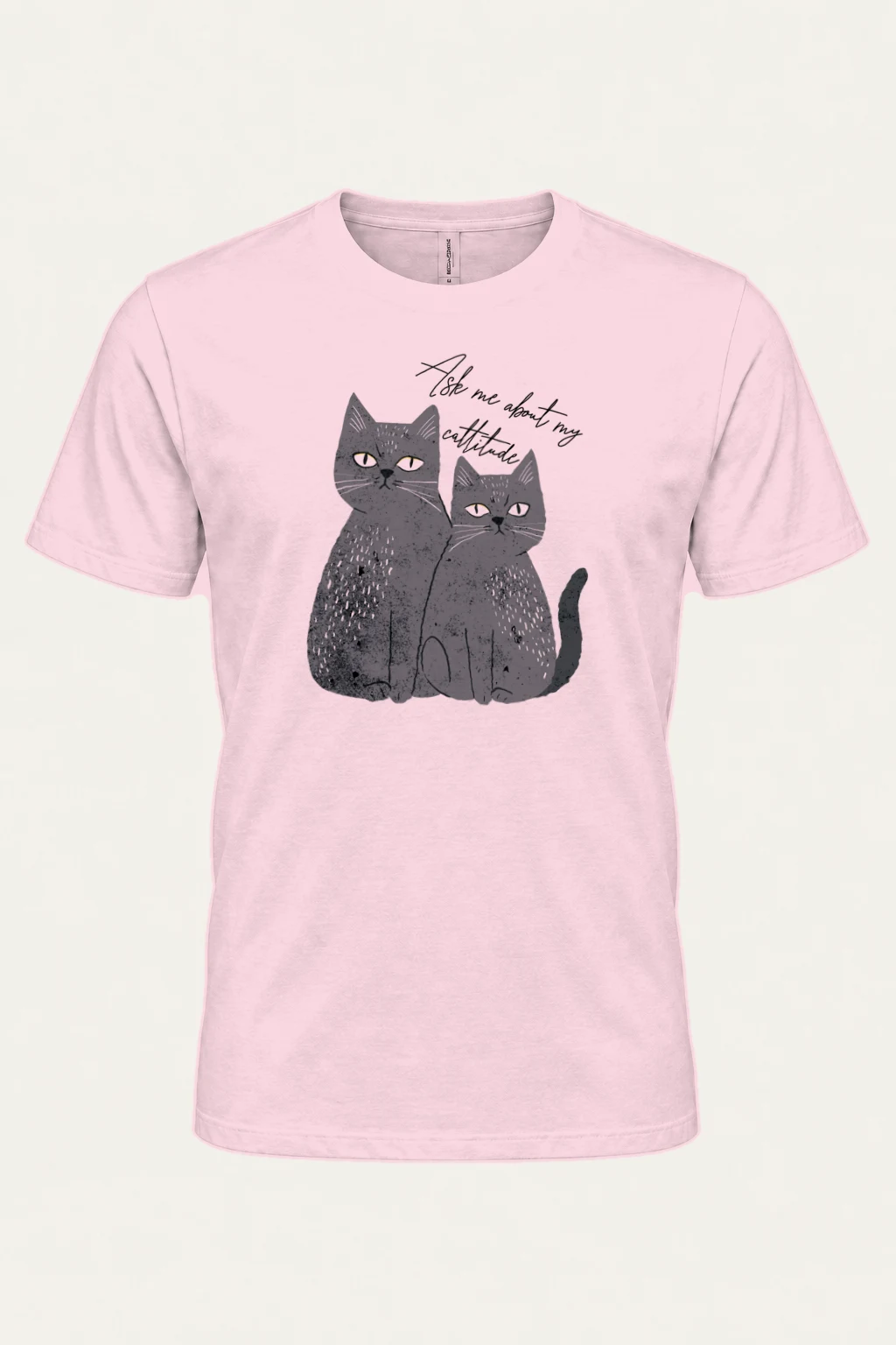 "Cattitude Cats" Heavyweight Unisex Crewneck T-shirt | Gildan 5000