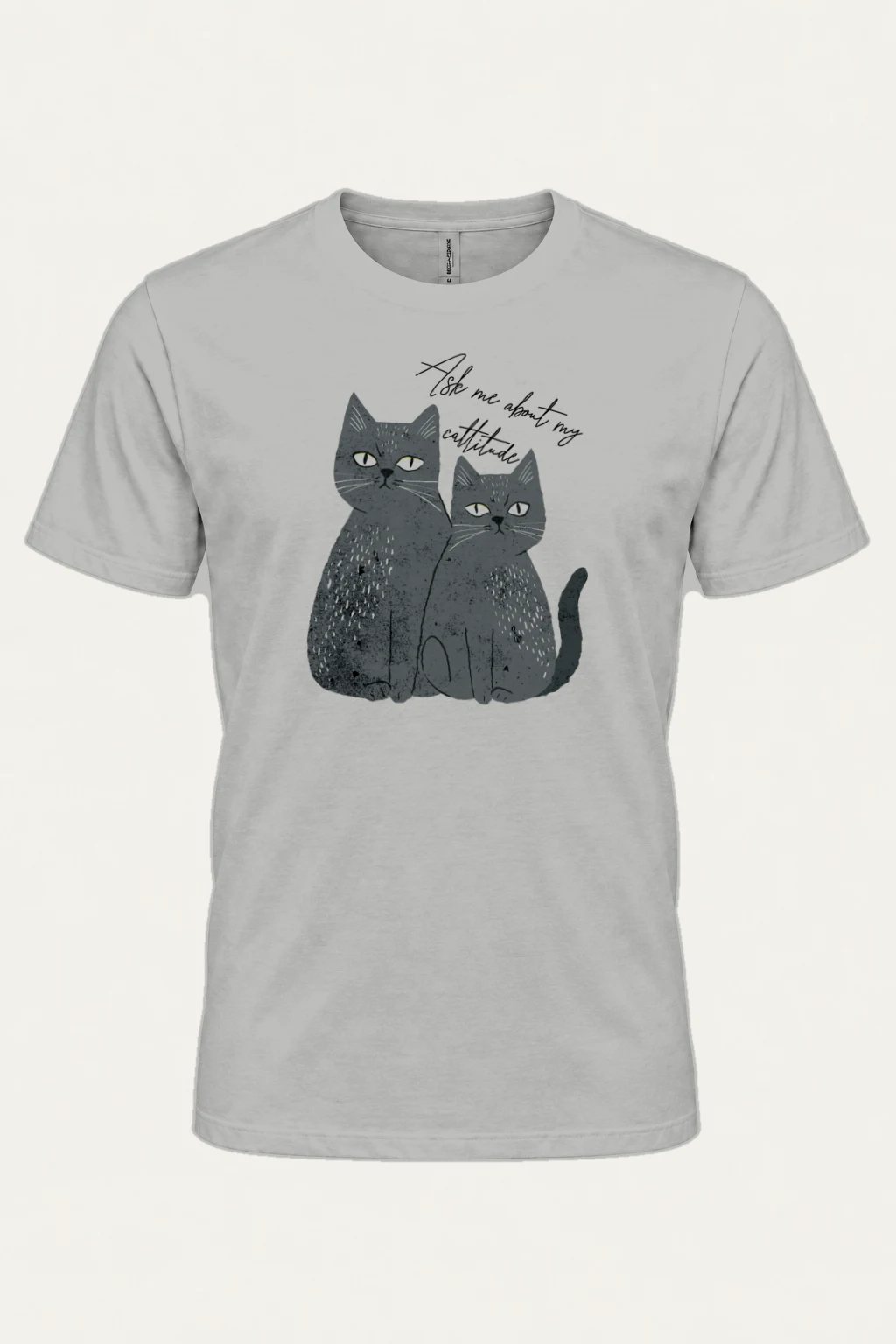 "Cattitude Cats" Heavyweight Unisex Crewneck T-shirt | Gildan 5000