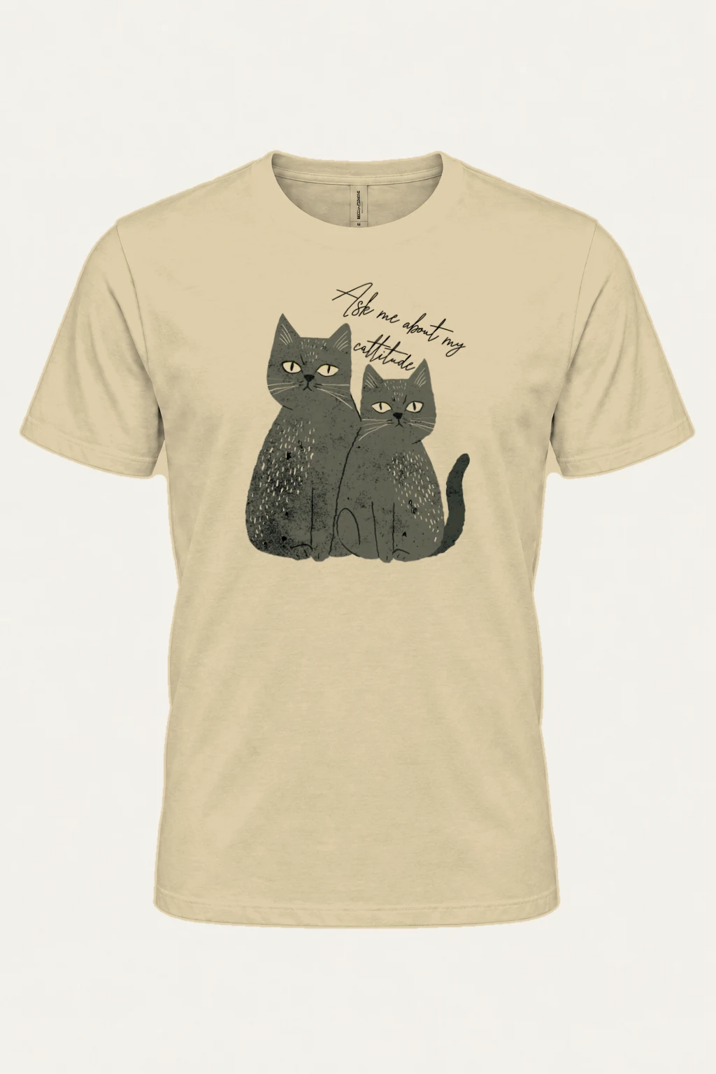 "Cattitude Cats" Heavyweight Unisex Crewneck T-shirt | Gildan 5000