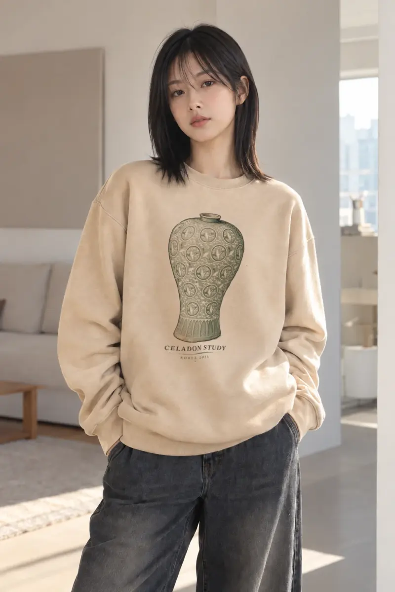 "Celadon Study" Heavy Blend Unisex Crewneck Sweatshirt | Gildan 18000