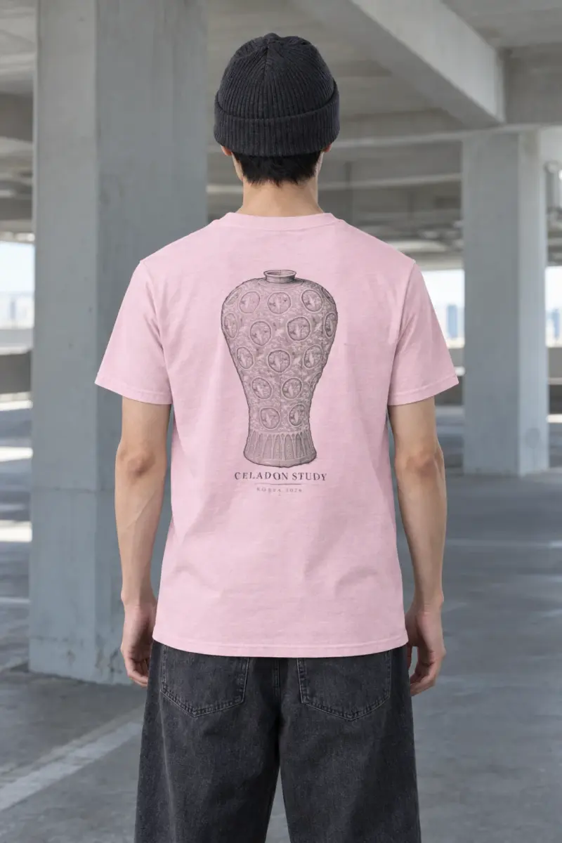 "Celadon Study" Heavyweight Unisex Crewneck T-shirt