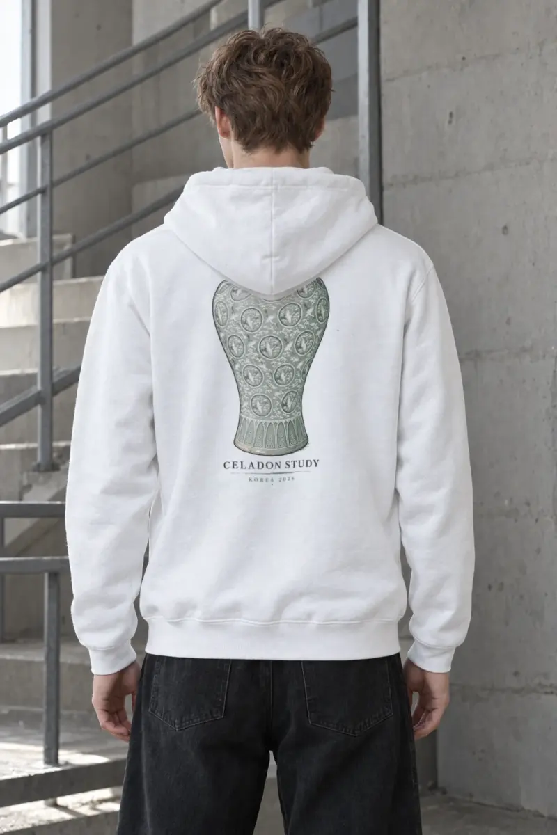 "Celadon Study Korea" Heavy Blend Unisex Pullover Hoodie