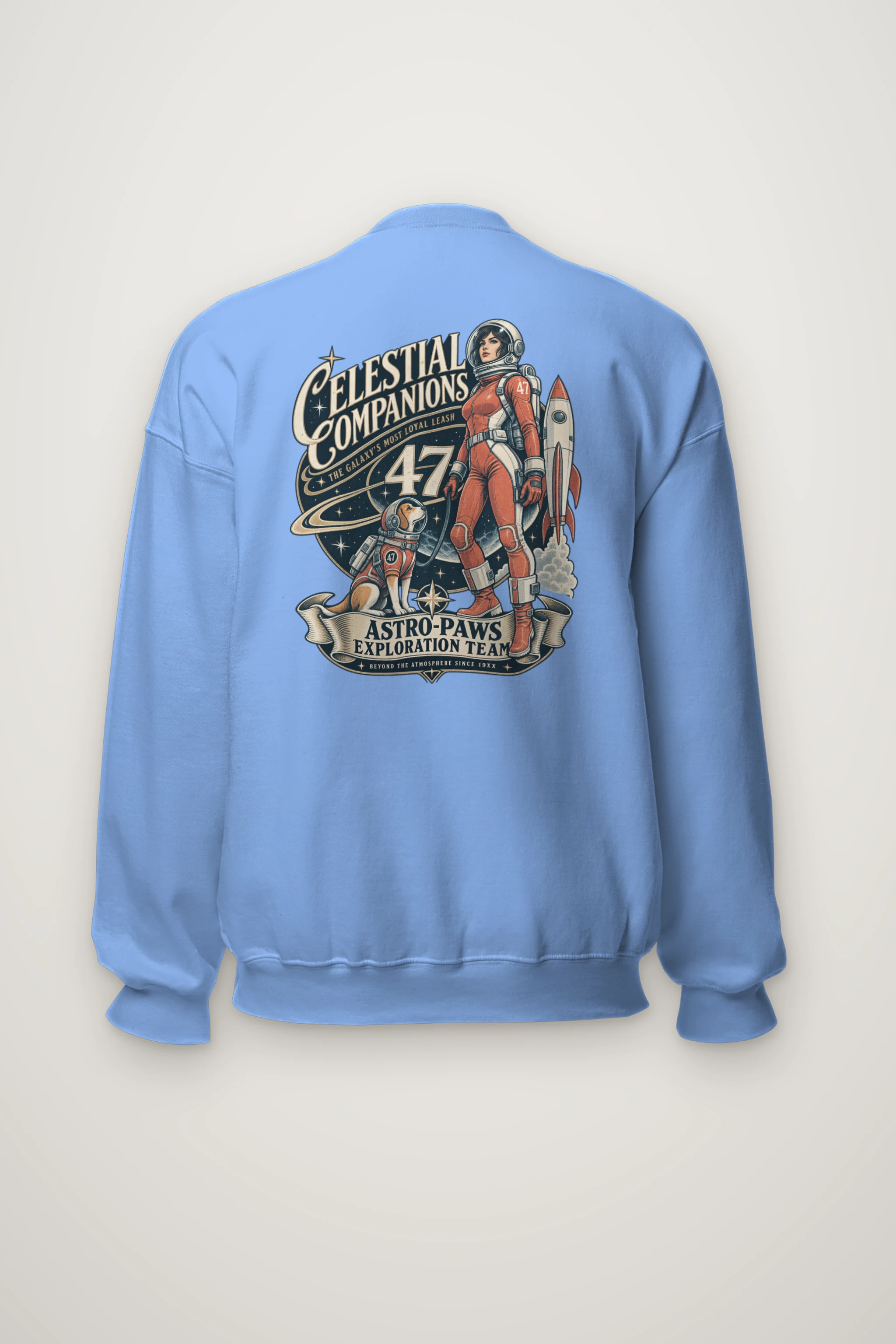 "Celestial Companions" Heavy Blend Unisex Crewneck Sweatshirt
