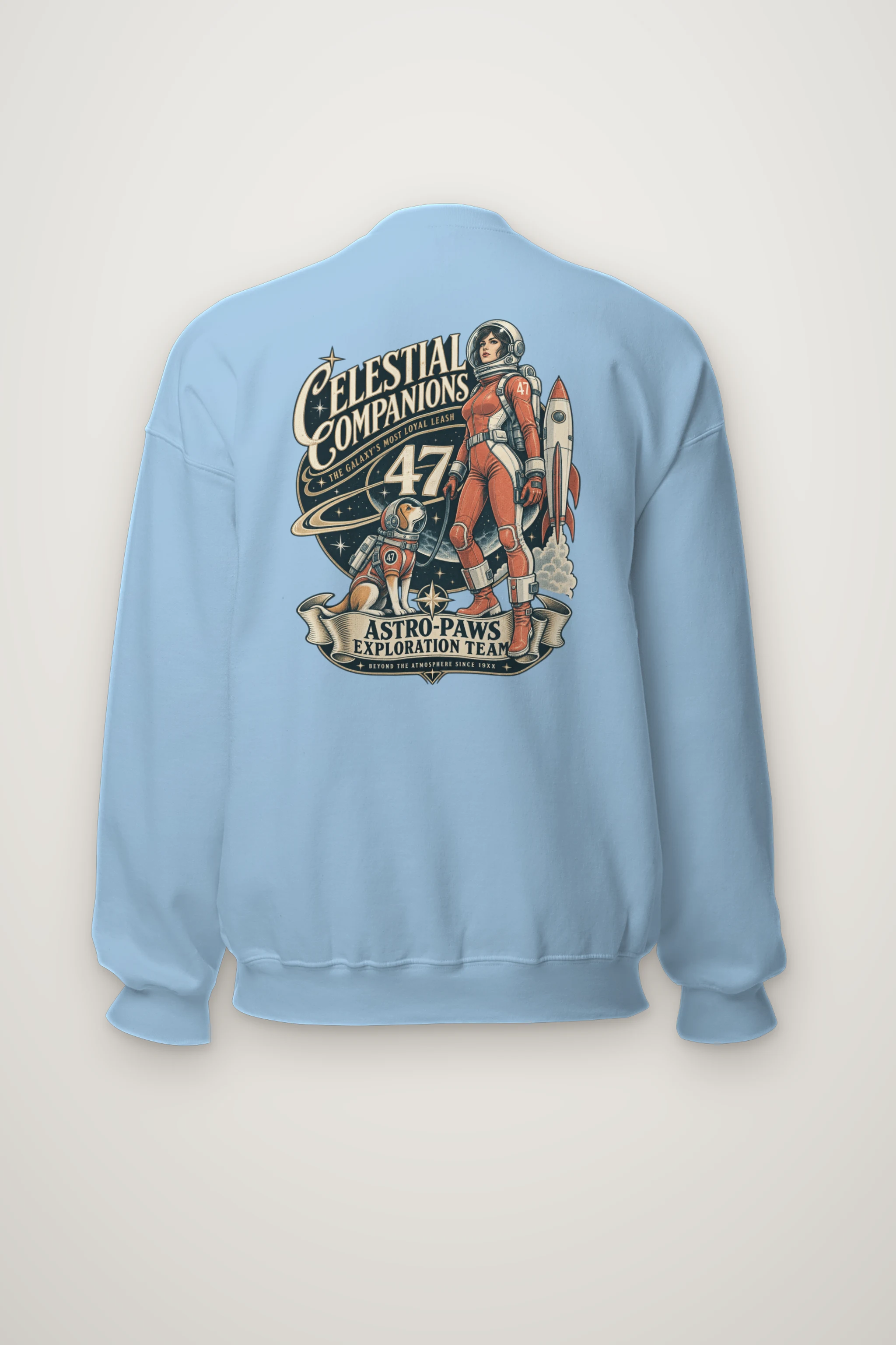 "Celestial Companions" Heavy Blend Unisex Crewneck Sweatshirt
