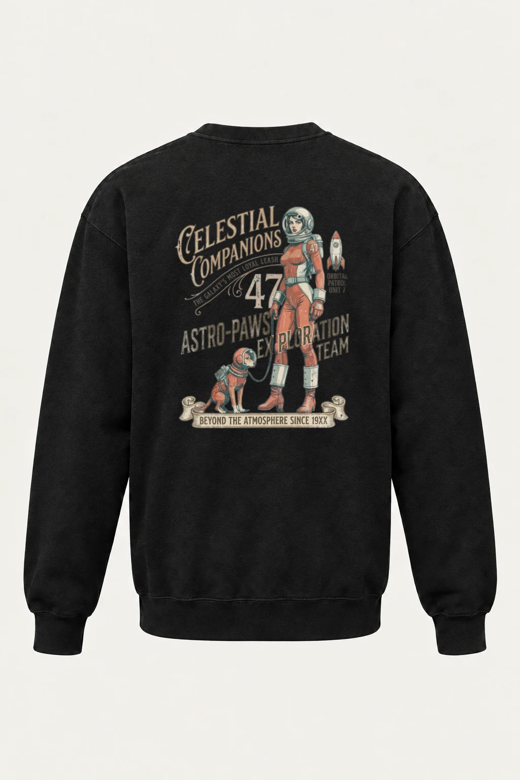 "Celestial Companions" Heavy Blend Unisex Crewneck Sweatshirt | Gildan 18000