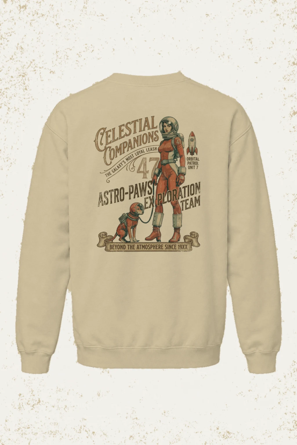 "Celestial Companions" Heavy Blend Unisex Crewneck Sweatshirt | Gildan 18000