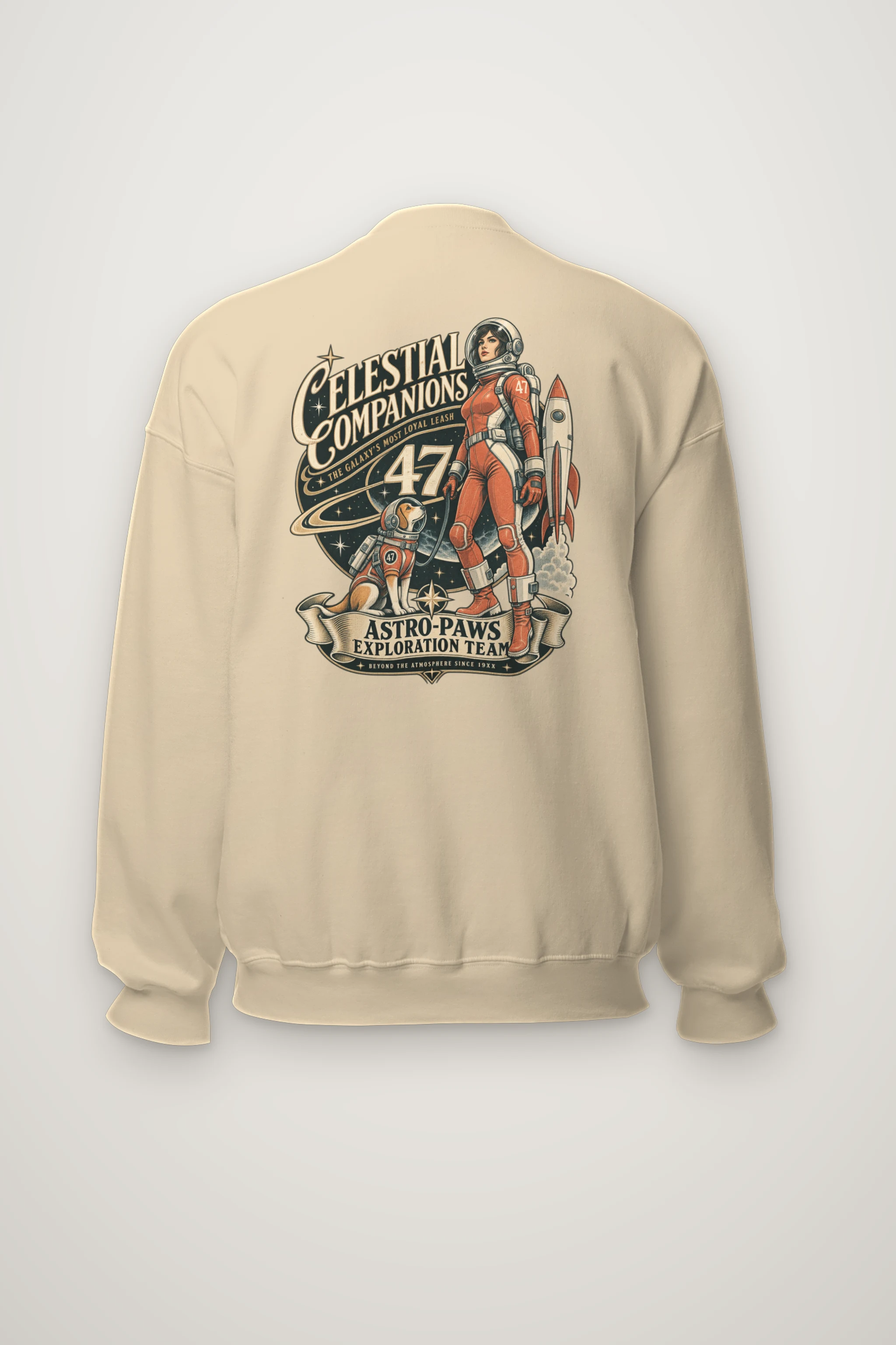 "Celestial Companions" Heavy Blend Unisex Crewneck Sweatshirt