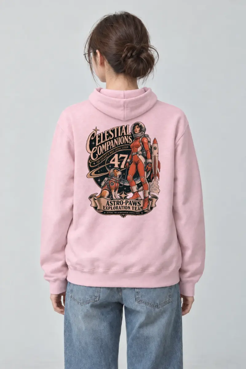 "Celestial Companions" Heavy Blend Unisex Pullover Hoodie