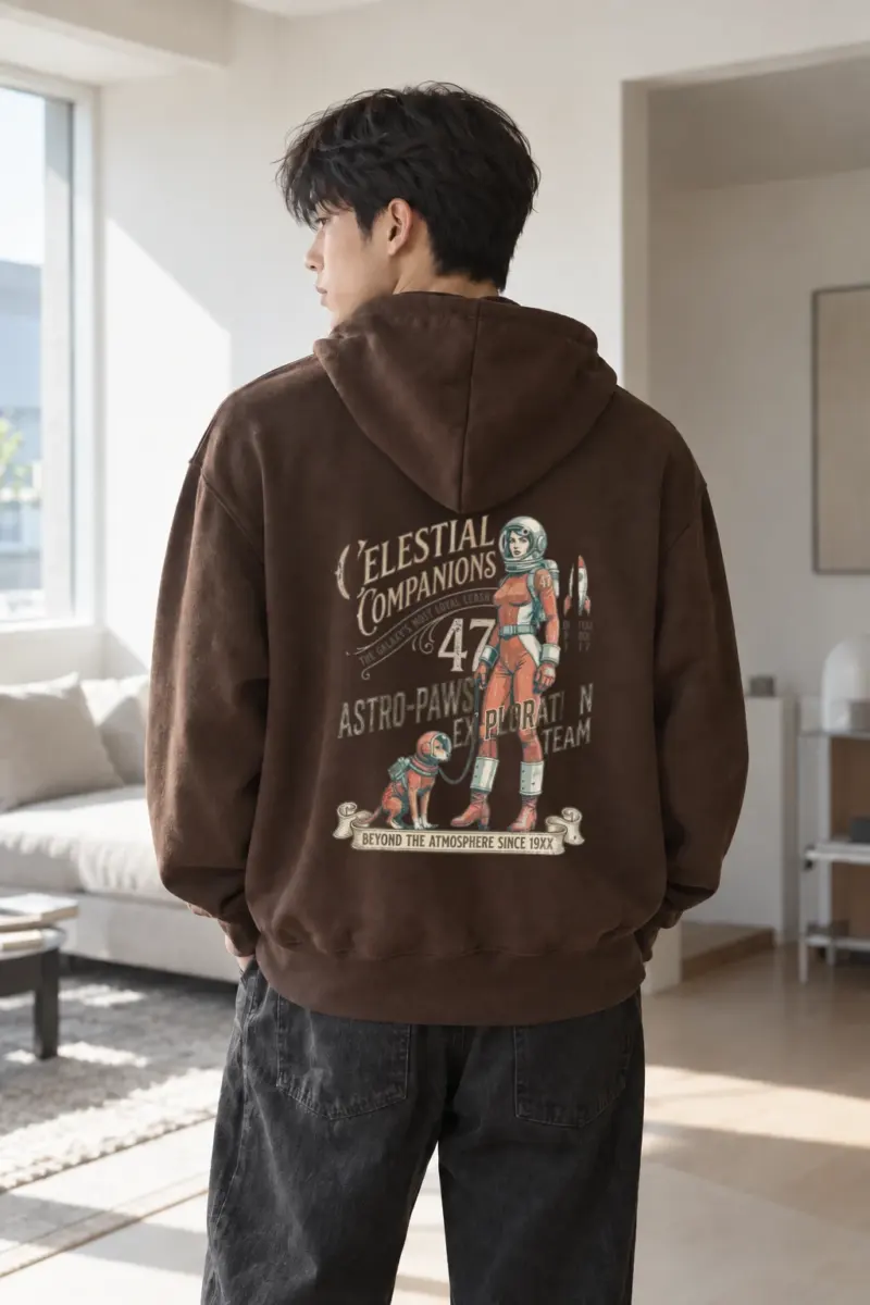 “Celestial Companions” Heavy Blend Unisex Pullover Hoodie | Gildan 18500