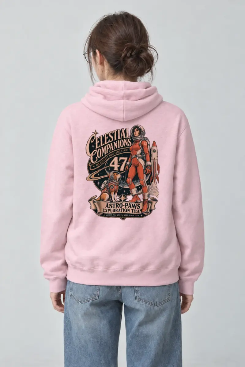 "Celestial Companions" Heavy Blend Unisex Pullover Hoodie