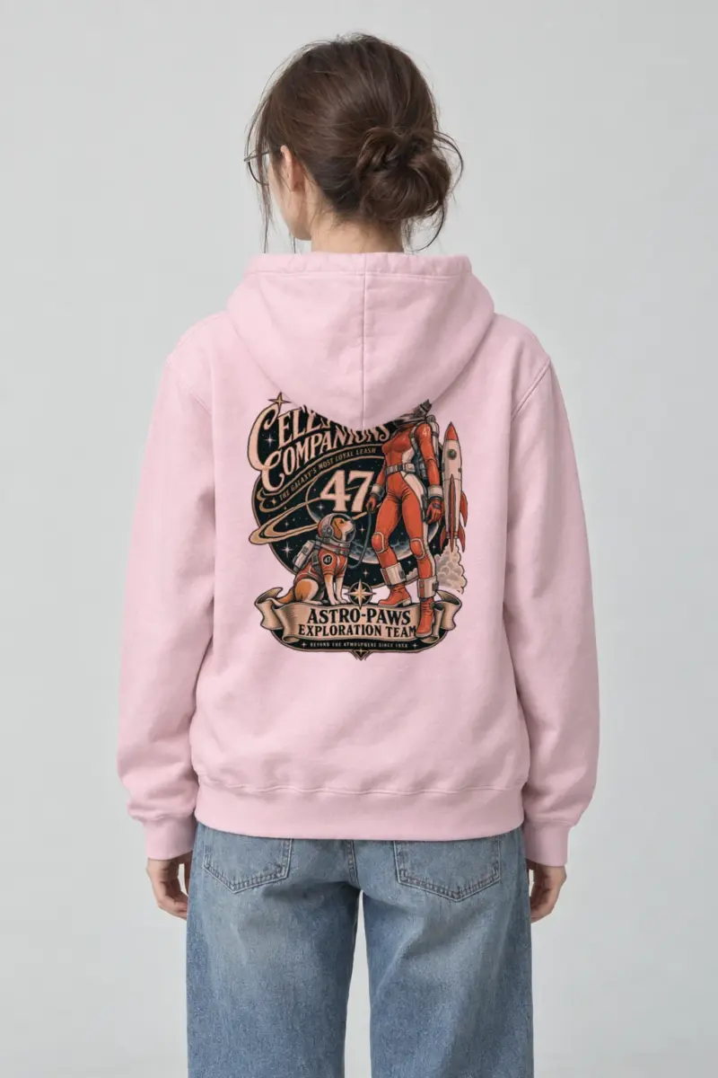 "Celestial Companions" Heavy Blend Unisex Pullover Hoodie