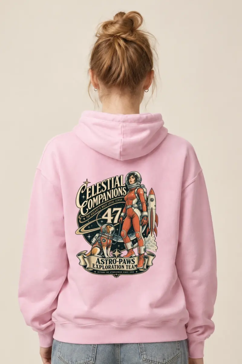 "Celestial Companions" Heavy Blend Unisex Pullover Hoodie