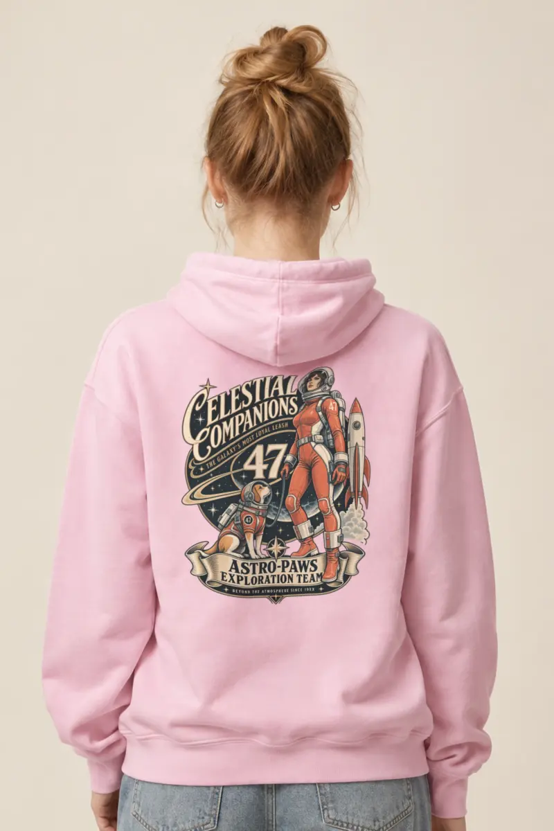 "Celestial Companions" Heavy Blend Unisex Pullover Hoodie