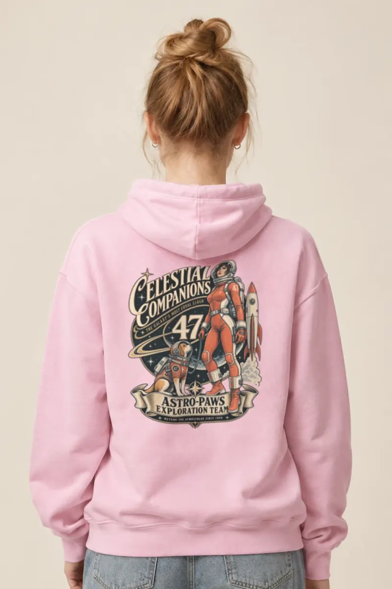 "Celestial Companions" Heavy Blend Unisex Pullover Hoodie