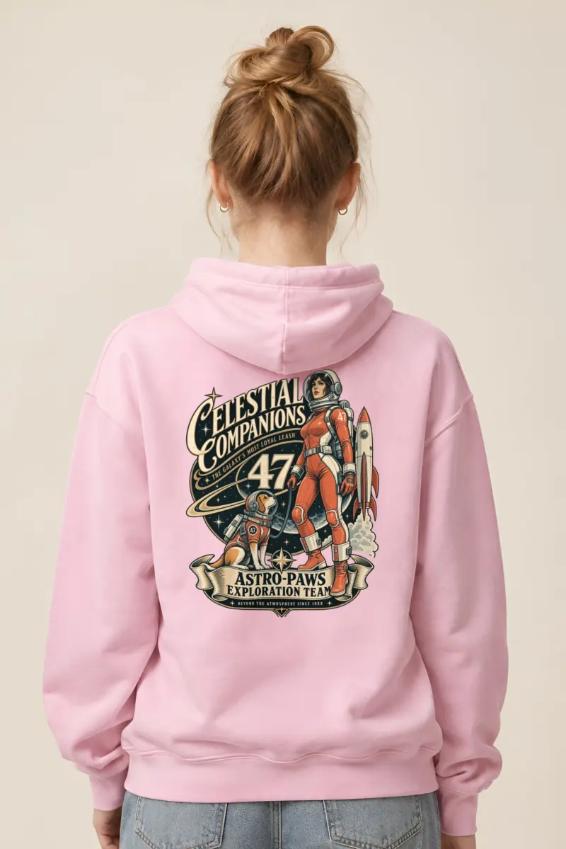 "Celestial Companions" Heavy Blend Unisex Pullover Hoodie