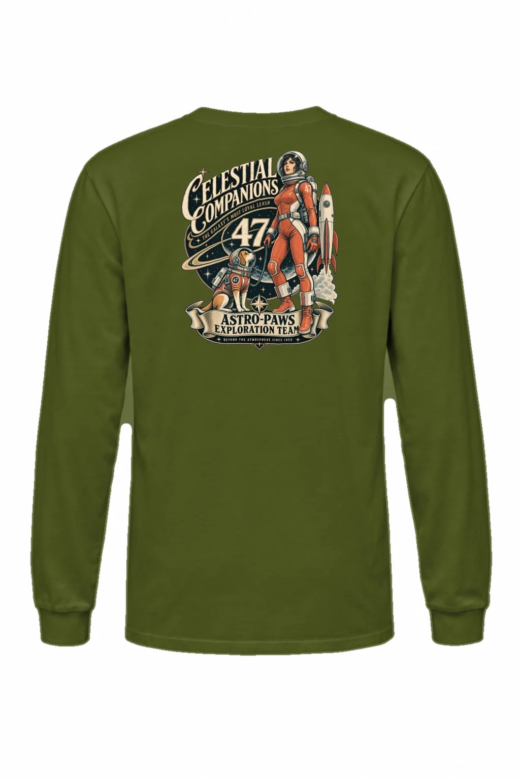 "Celestial Companions" Unisex Longsleeve T-shirt | Gildan 2400