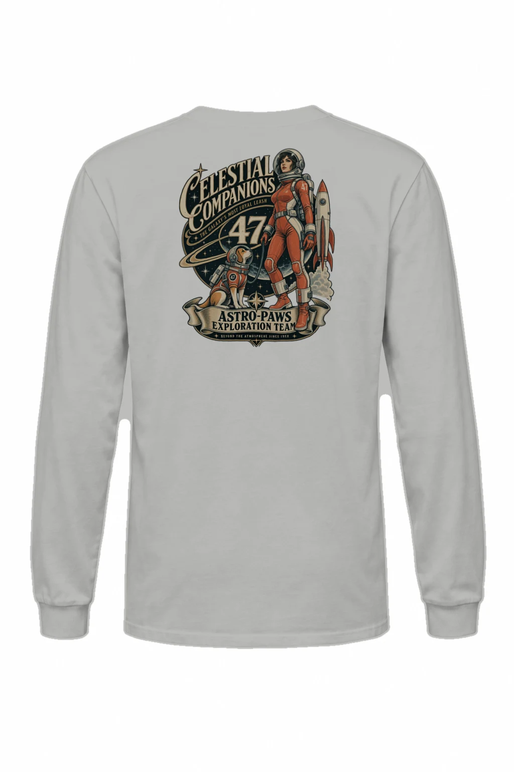 "Celestial Companions" Unisex Longsleeve T-shirt | Gildan 2400